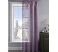 Velosso Alessandria Sparkle Slot Top Voile Panel - 137cm x 137cm - Mauve