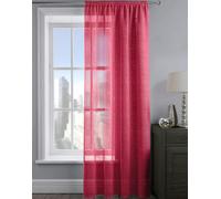 Velosso Alessandria Sparkle Slot Top Voile Panel - 137cm x 137cm - Red