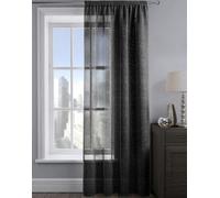 Velosso Alessandria Sparkle Slot Top Voile Panel - Black