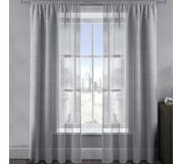 Velosso Alessandria Sparkle Slot Top Voile Panel - Silver