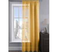 Velosso Alessandria Sparkle Slot Top Voile Panel - Yellow