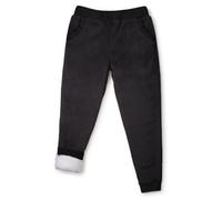 Velosso Black Flannel Sherpa Lined Jogger Bottoms Extra Large