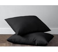 Velosso Black Plain Dyed Pillowcase Pair 50Cm X 75Cm