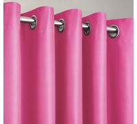 Velosso Blackout Curtains Ring Top, Triple Weave Thermal Energy Saving Curtains, High-Quality Light Blocking Curtains - Fuchsia