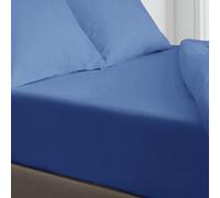 Velosso Blue Microfibre Fitted Sheet Single