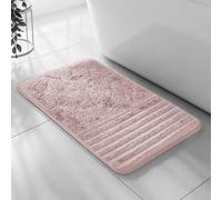 Velosso Blush Linear Bath Pedestal Mat Cashmere Feel Bathmat