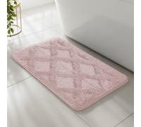 Velosso Blush Pink Knox Bath Pedestal Mat Cashmere Feel Bathmat