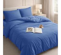 Velosso Brushed Microfibre Duvet Cover Sets (French Blue, Super King) | Hypoallergenic Quilt Cover Set, Ultra Soft Duvet Cover with Pillowcases