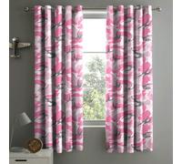 Velosso Camouflage Eyelet Curtains - Pink