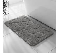 Velosso Charcoal Cobla Bath Pedestal Mat Cashmere Feel Bathmat 0832