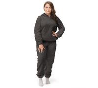 Velosso Charcoal Teddy Fleece Hoodie Large