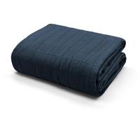 Velosso Chic Woven Print Natural Pure Cotton Throw Blanket In Various Sizes For Sofa, Bed, Couch - Breathable, Size 70Cmx100Cm - Blue