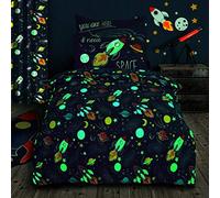 Velosso Childrens Space Galaxy Stars Glow in the Dark Bedding Set (Single Bed)