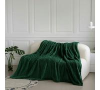 Velosso Chunky Cord Super Soft Plush Heavy Blanket - 200cm x 240cm - Emerald