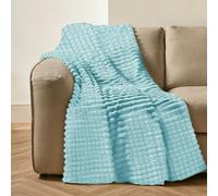 Velosso Chunky Cord Waffle Plush Heavy Blanket - 150Cm X 200Cm - Duck Egg, Green