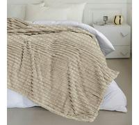 Velosso Chunky Cord Waffle Plush Heavy Blanket - 200cm x 240cm - Mink