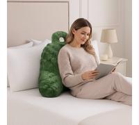 Velosso Chunky Popcorn Faux Fur Cuddle Pillow Back & Lumbar in Olive Velosso Olive