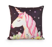 Velosso Colourful Unicorn Printed Cushion - 43cm x 43cm - Unicorn Star