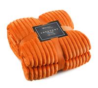 Velosso Corduroy Plush Throw - 150cm x 200cm - Grey
