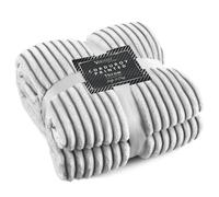 Velosso Corduroy Printed Throw - 127cm x 152cm - Charcoal