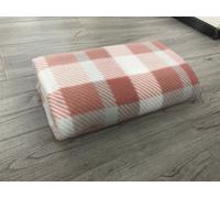 Velosso Cosy Fleece Soft Touch Brown Blanket - Warm Bedding Winter Blanket With Modern Plaid Printed, Size 127Cmx152Cm - Blush Pink