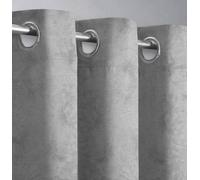 Velosso Cotton Ringtop Curtains With Ring Top, Ring Top Finish - Machine Cold Washable, Minimalist Design, Various Size Available - Silver