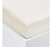 Velosso Cream Terry Stretch 100% Cotton Fitted Sheet King