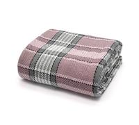 Velosso Deluxe Soft Weave Cotton Woven Throw Blanket, 50x60, Machine in Dusty Pink | Size: 50 cm x 75 cm Velosso Dusty Pink 50 cm x 75 cm