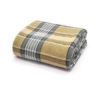 Velosso Deluxe Soft Weave Cotton Woven Throw Blanket, 50x60, Machine in Grey | Size: 50 cm x 75 cm Velosso Grey 50 cm x 75 cm