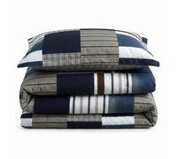 Velosso Denim Patchwork Duvet Cover & Pillowcase Set in Blue | Size: King Velosso Blue King