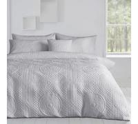 Velosso Elegant Pinsonic Duvet Cover Set With Pillowcases, Machine Washable, Lightweight, Durable & Wrinkle-Resistant - White