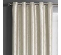 Velosso Evisa Thermal Dimout Ready Made Eyelet Curtains in Cream | Size: 168 cm width x 137 cm drop Velosso Cream 168 cm width x 137 cm drop