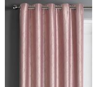 Velosso Evisa Thermal Dimout Ready Made Eyelet Curtains in Dusty Pink | Size: 117 cm width x 137 cm drop Velosso Dusty Pink 117 cm width x 137 cm drop