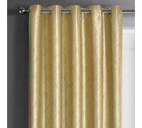 Velosso Evisa Thermal Dimout Ready Made Eyelet Curtains in Mustard | Size: 117 cm width x 183 cm drop Velosso Mustard 117 cm width x 183 cm drop