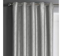 Velosso Evisa Thermal Dimout Ready Made Eyelet Curtains - Silver