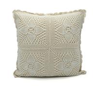 Velosso Floral Crochet Detail Cushion - 45cm x 45cm - Landon