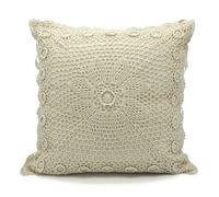 Velosso Floral Crochet Detail Cushion - 45cm x 45cm - Layla