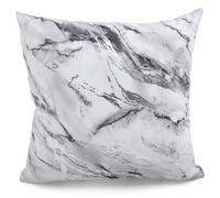Velosso Foil Print Polycotton Scatter Cushion, Zip Closure, Luxury Style Home Accessories For Modern Living Room Decor - Grey