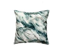 Velosso Foil Print Polycotton Scatter Cushion, Zip Closure, Luxury Style Home Accessories For Modern Living Room Decor - Green