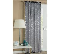 Velosso Geneva Sheer Voile Panel Slot Top in Black | Size: 150 cm width x 137 cm drop Velosso Black 150 cm width x 137 cm drop