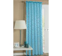 Velosso Geneva Sheer Voile Panel Slot Top in Teal | Size: 150 cm width x 122 cm drop Velosso Teal 150 cm width x 122 cm drop