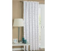 Velosso Geneva Sheer Voile Panel Slot Top in White | Size: 150 cm width x 137 cm drop Velosso White 150 cm width x 137 cm drop