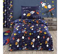 Velosso Glow in the Dark Space Bedding Set Quilt Cover and Pillowcase (Single Bed)