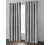Velosso Grey Belfort Pinsonic Ring Top Curtains 66In Width X 90In Drop
