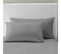 Velosso Grey Microfibre Pillowcase Pair 50Cm X 75Cm