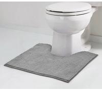Velosso Grey Shaggy Noodle Bath Pedestal Mat Anti Slip