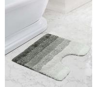 Velosso Grey Super Stripe Bath Pedestal Mat Anti Slip