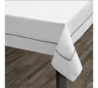 Velosso Kensington Luxury Faux Silk Tablecloth - 52" x 52" - Black