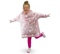 Velosso Kids Stars Oversized Hoodie Blanket Kids Hoodie Blankets in Pink Velosso Pink One Size