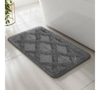 Velosso Knox Bath/ Pedestal Mat Cashmere Feel Bathmats in Charcoal | Size: Large Velosso Charcoal Large